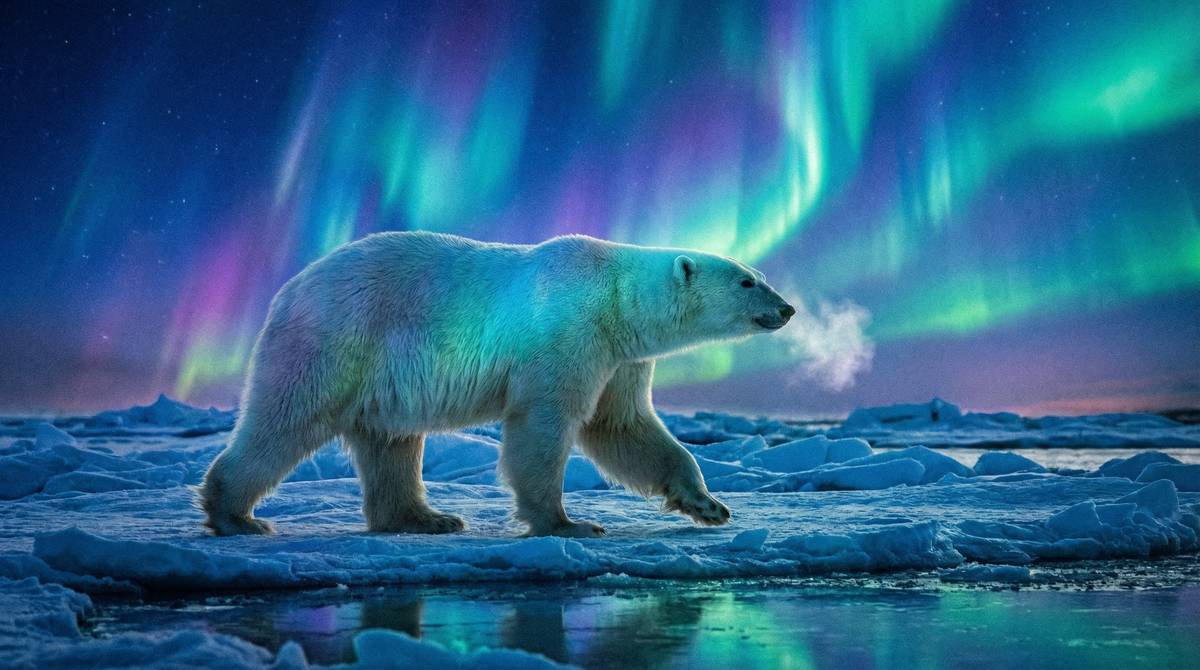 抖阴北极熊视频 - 冰原上的白色精灵